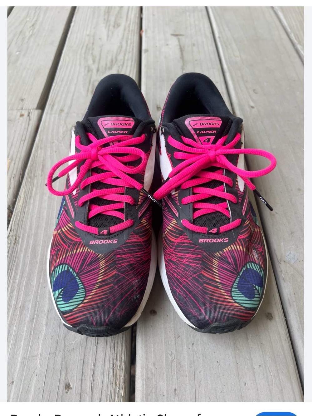 Brooks Women's Running Shoes - Hot Pink Peacock Print